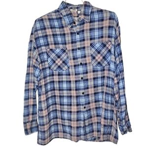 Vintage Saugatuck Flannel Womens Size Large Distressed